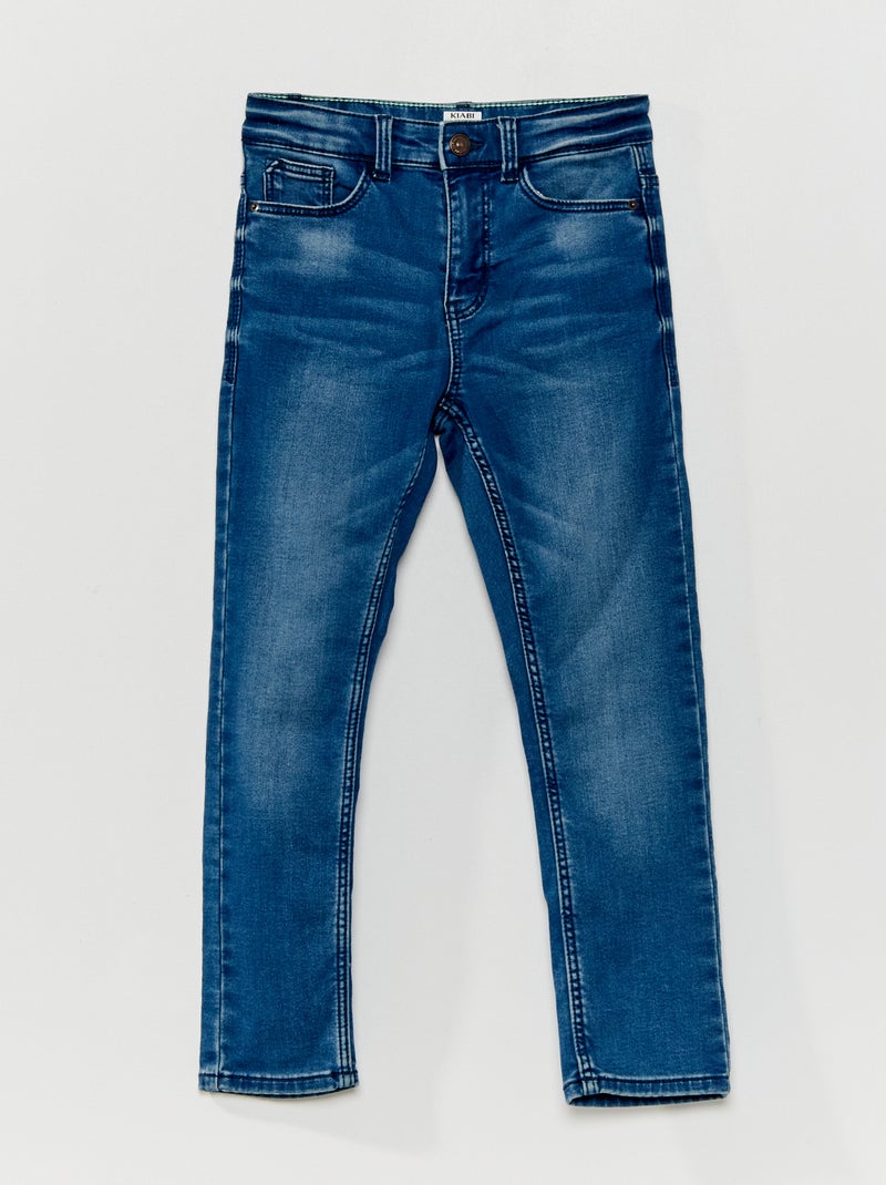 Vaquero slim con cintura ajustable AZUL - Kiabi