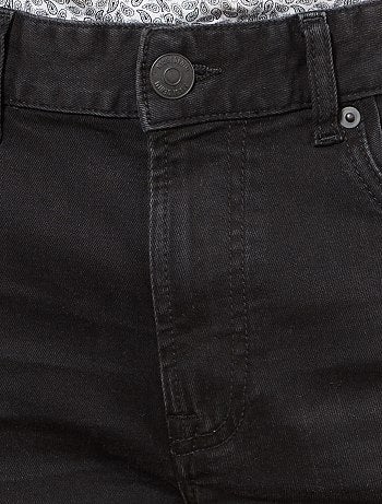 Vaquero slim con detalles de material sintético - Kiabi