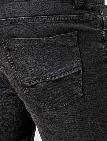 Vaquero slim con detalles de material sintético - Kiabi