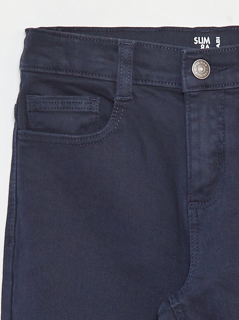 Vaquero slim de 5 bolsillos Azul - Kiabi