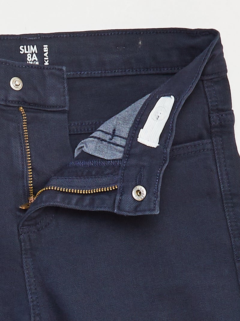 Vaquero slim de 5 bolsillos Azul - Kiabi