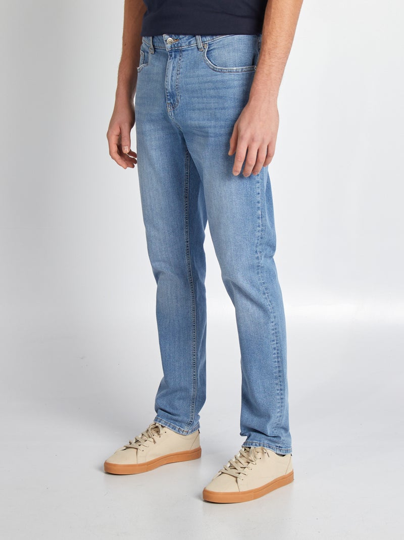 Vaquero slim de algodón elástico - L36 AZUL - Kiabi