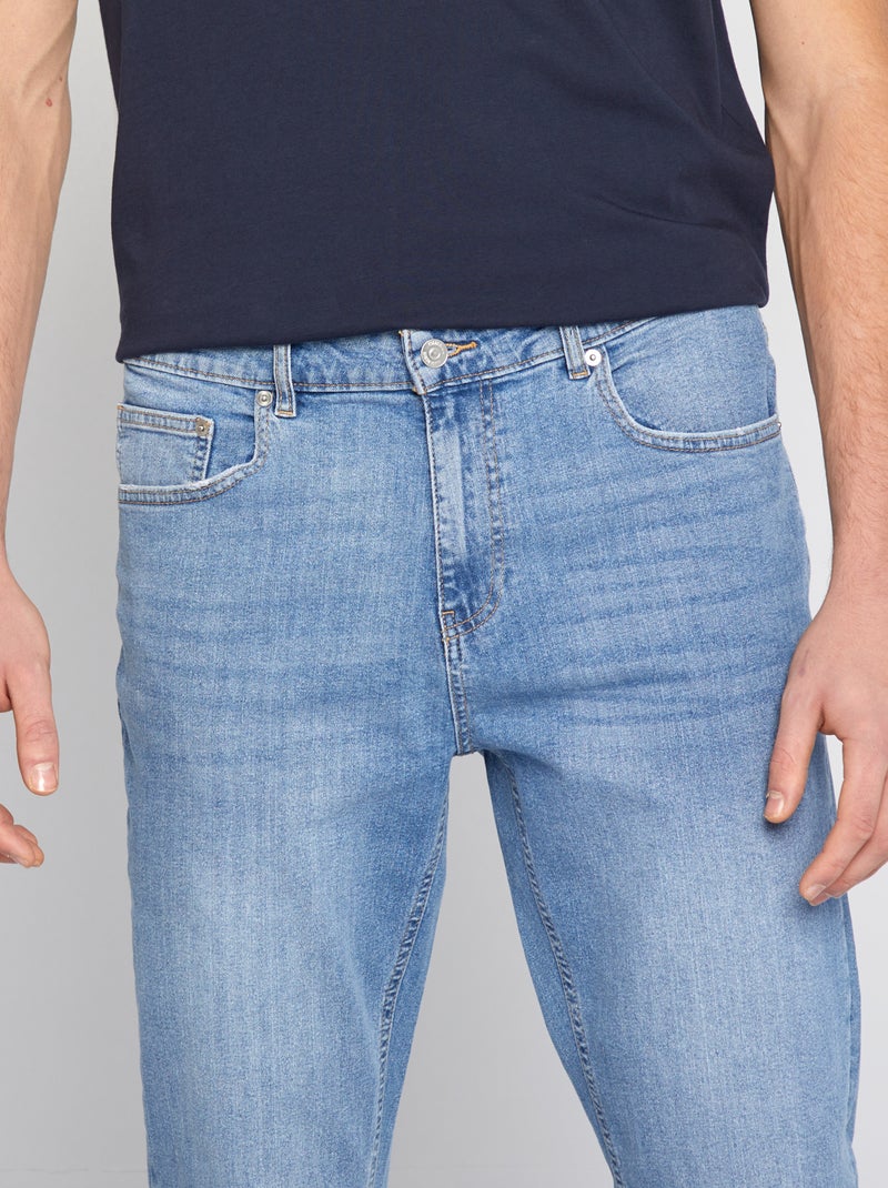 Vaquero slim de algodón elástico - L36 AZUL - Kiabi