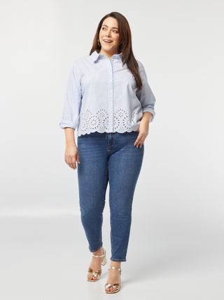 Vaquero slim de talle alto - L28