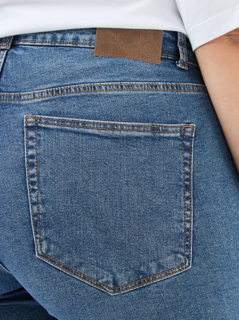 Vaquero slim de talle alto - L28 AZUL - Kiabi