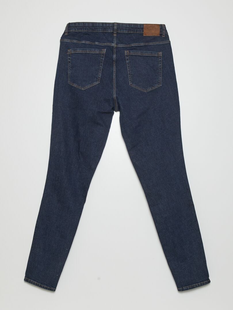 Vaquero slim de talle alto - L34 AZUL - Kiabi