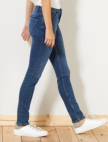 Mujer talla 34 a 48 - Vaquero slim de talle muy alto - Largo US30 - Kiabi