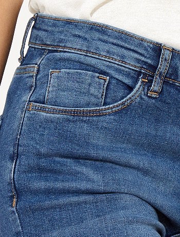 Mujer talla 34 a 48 - Vaquero slim de talle muy alto - Largo US30 - Kiabi