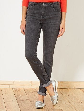 Vaquero slim de talle muy alto - Largo US32 - Kiabi