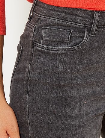 Vaquero slim de talle muy alto - Largo US32 - Kiabi