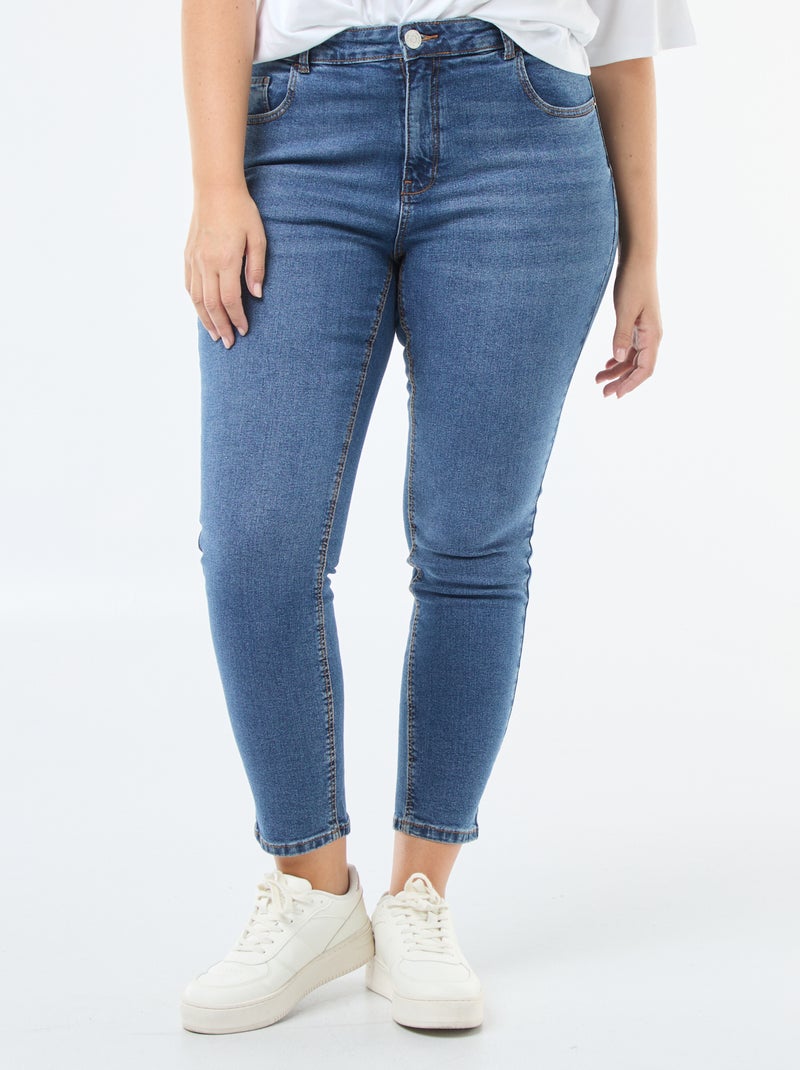Vaquero slim de tiro alto - L28 AZUL - Kiabi