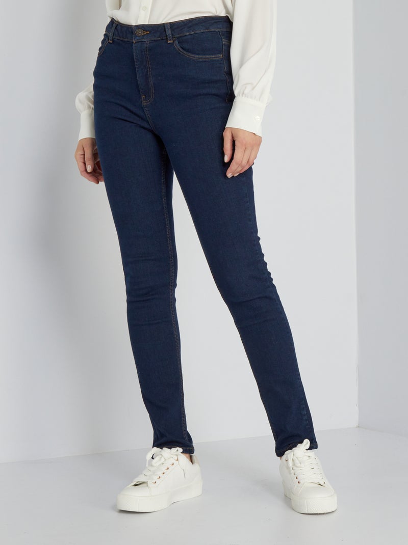 Vaquero slim de tiro alto - L28 AZUL - Kiabi