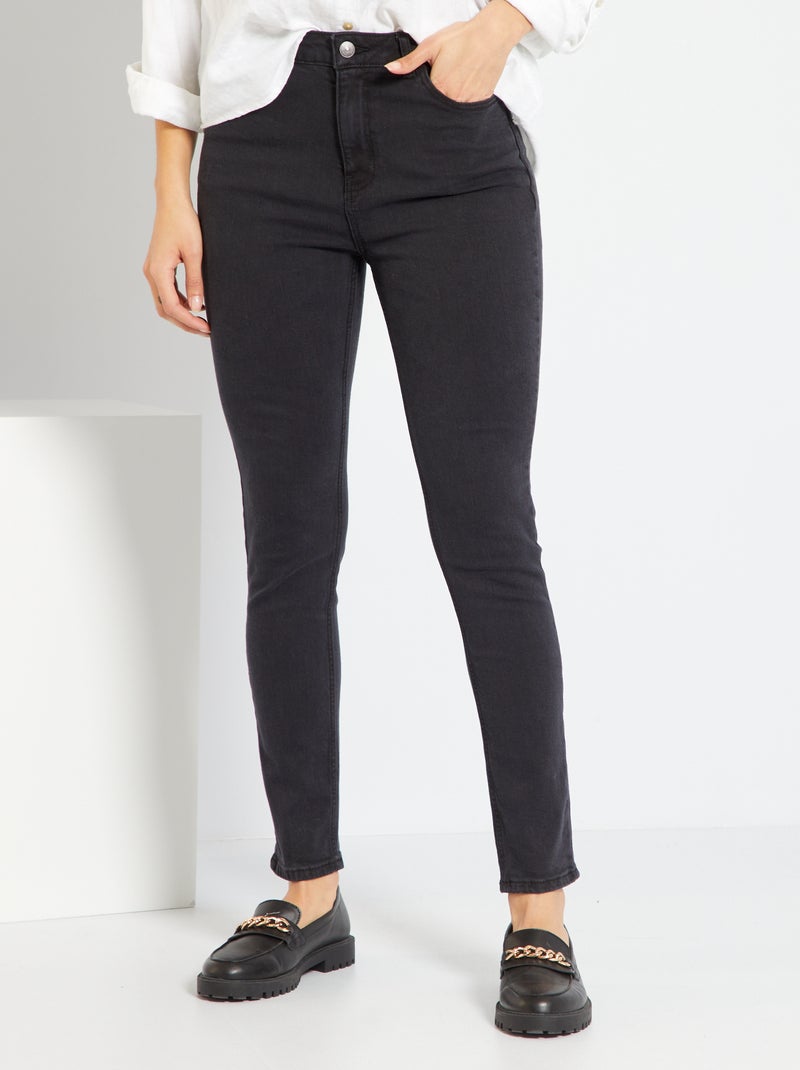 Vaquero slim de tiro alto - L28 NEGRO - Kiabi