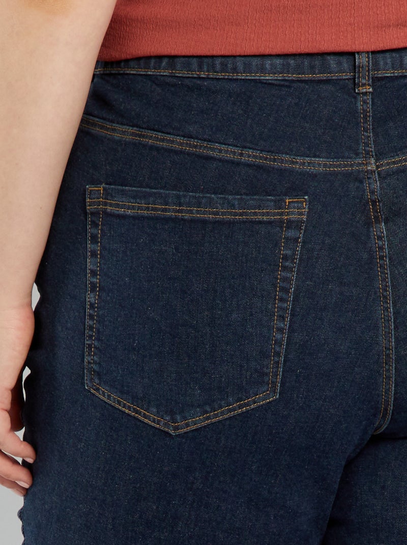 Vaquero slim de tiro alto - L32 AZUL - Kiabi