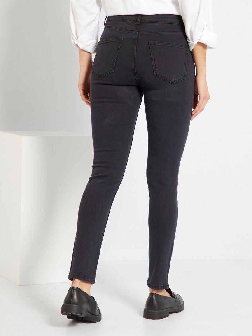 Vaquero slim de tiro alto L32 NEGRO - Kiabi