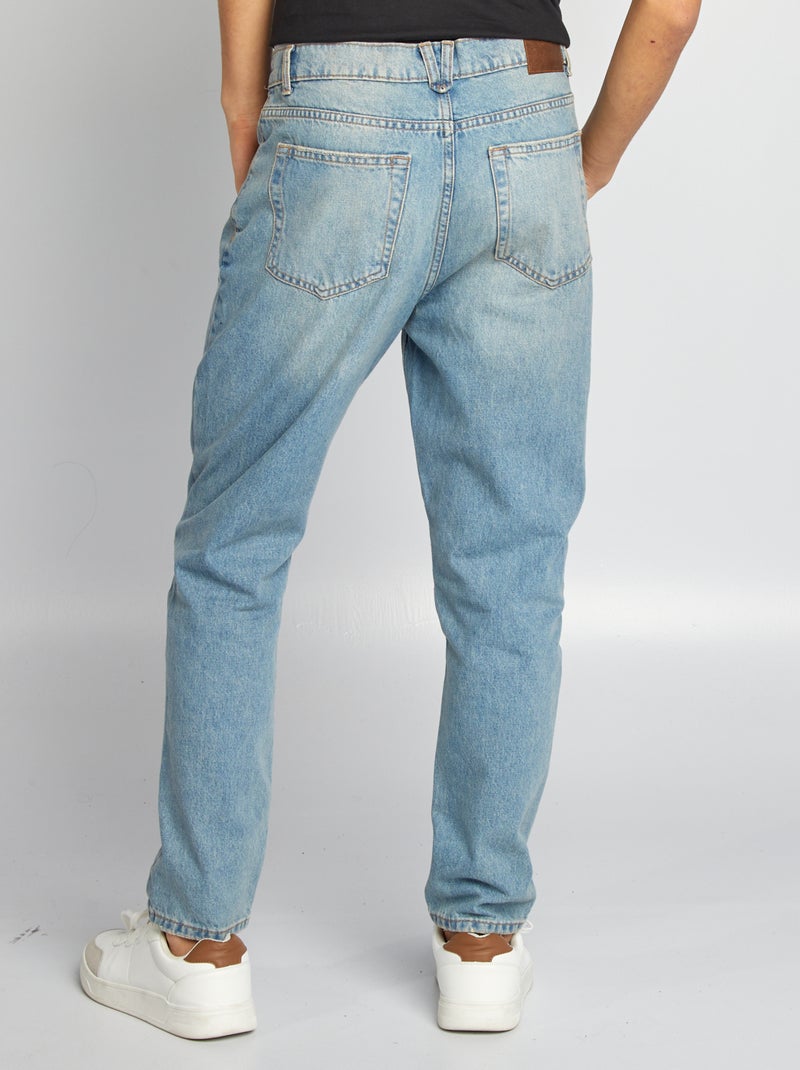 Vaquero slim desgastado fantasía AZUL - Kiabi