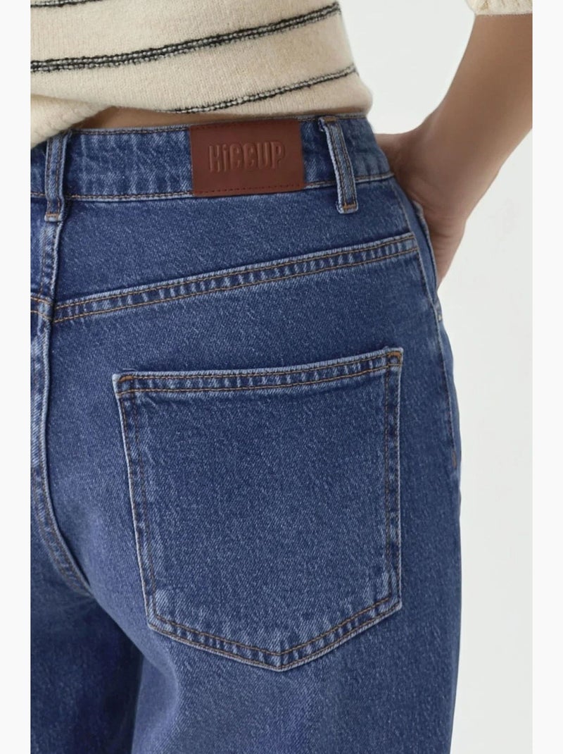 Vaquero slim desgastado hiccup Azul zafiro - Kiabi