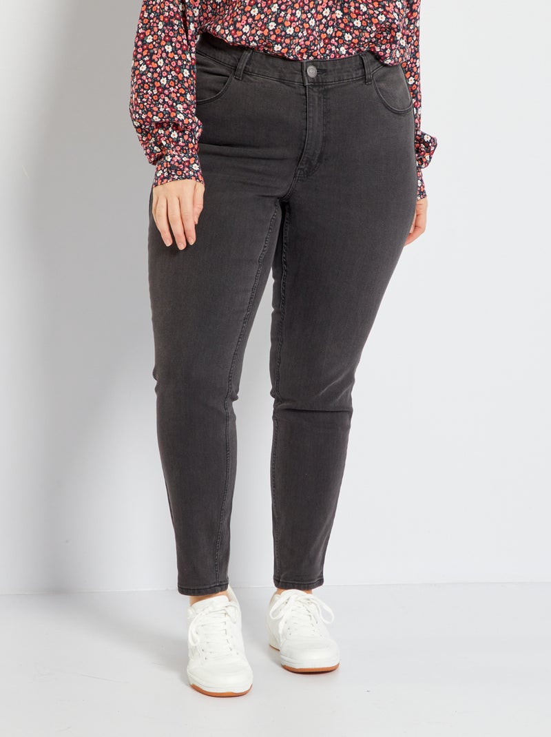 Vaquero slim elástico - 30L NEGRO - Kiabi