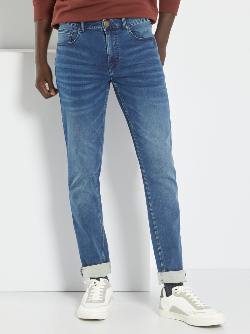 Vaquero slim elástico - L30 AZUL - Kiabi