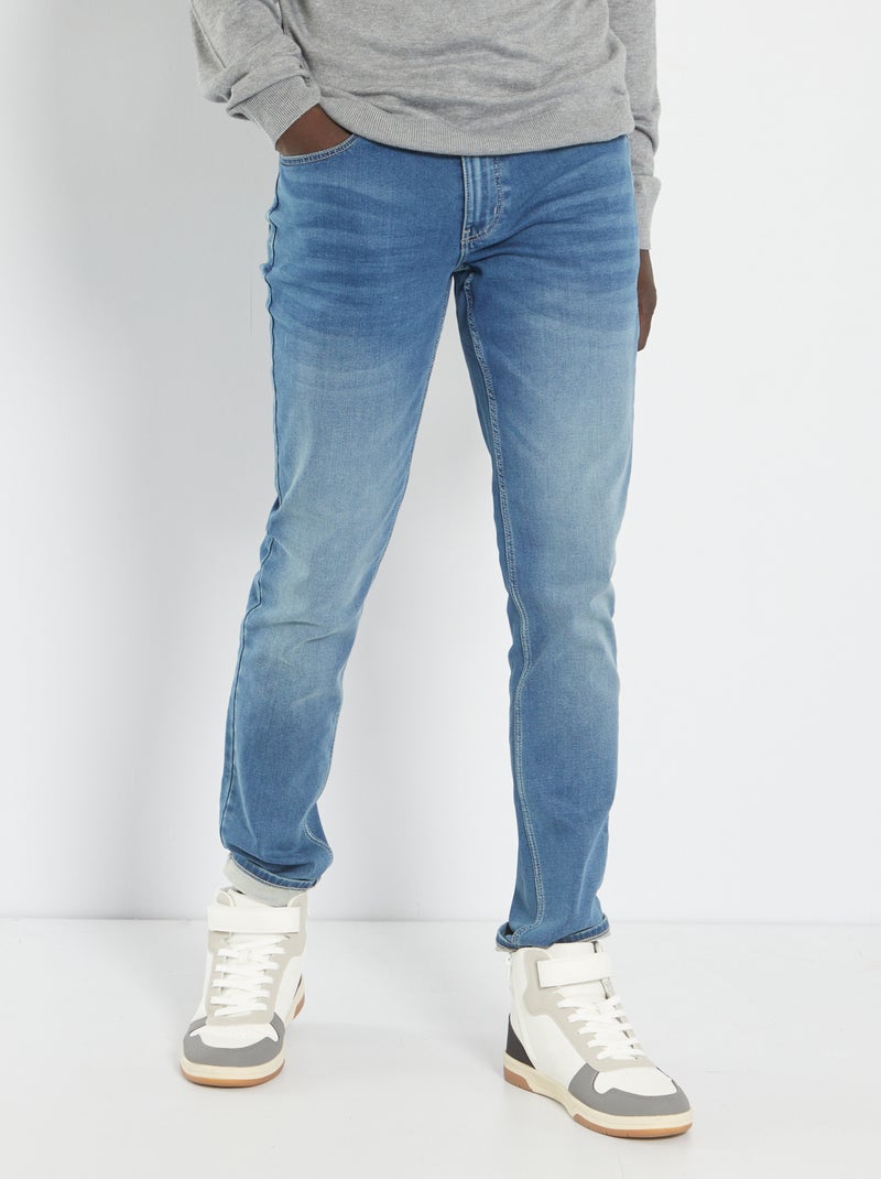 Vaquero slim elástico - L30 AZUL - Kiabi