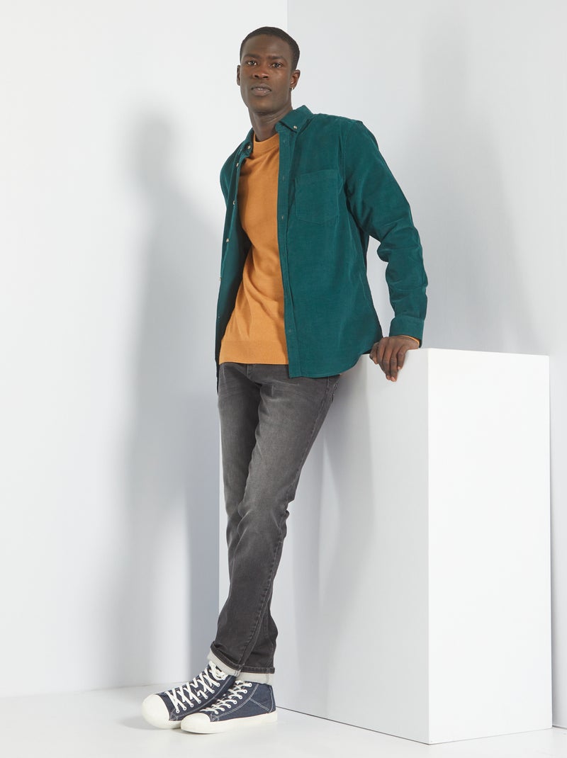 Vaquero slim elástico - L30 GRIS - Kiabi