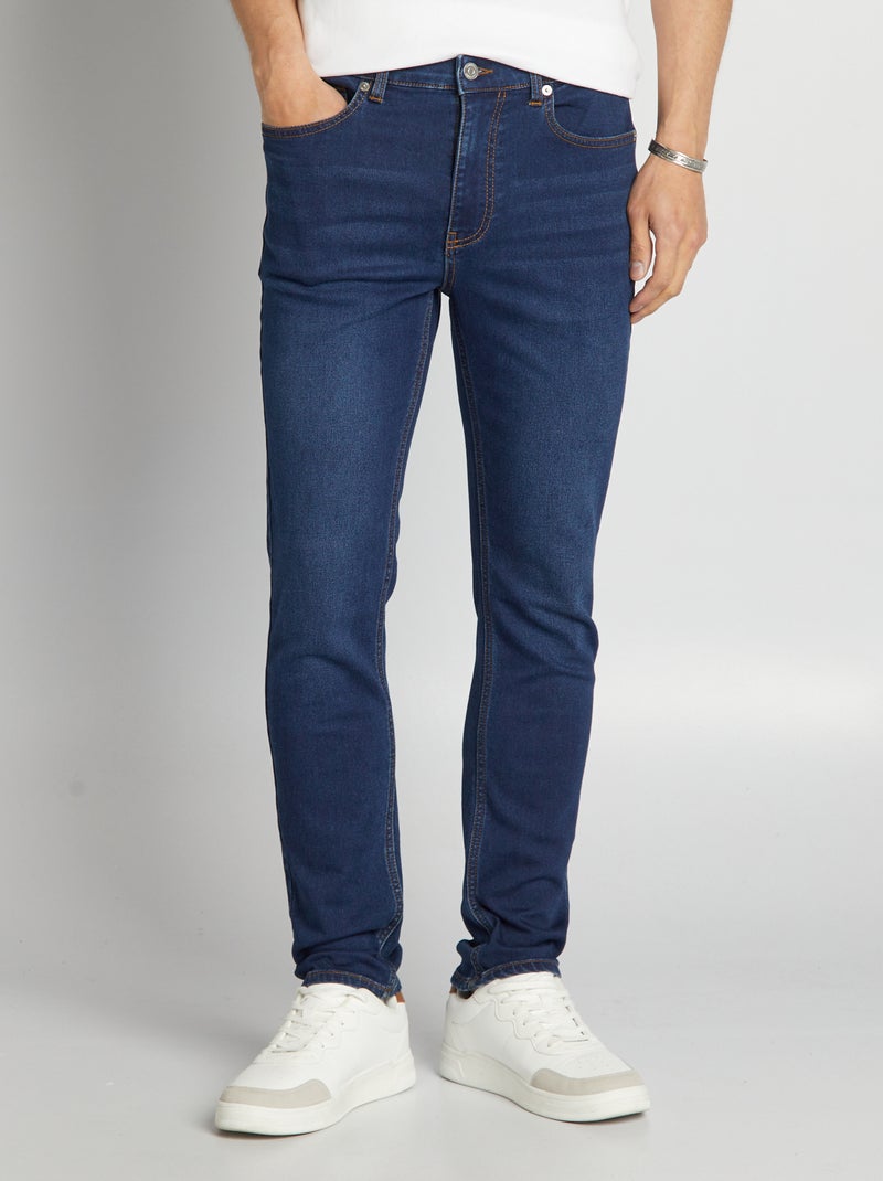 Vaquero slim elástico - L32 AZUL - Kiabi