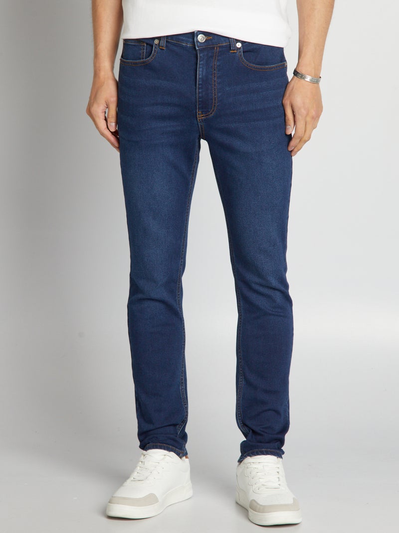 Vaquero slim elástico - L32 AZUL - Kiabi