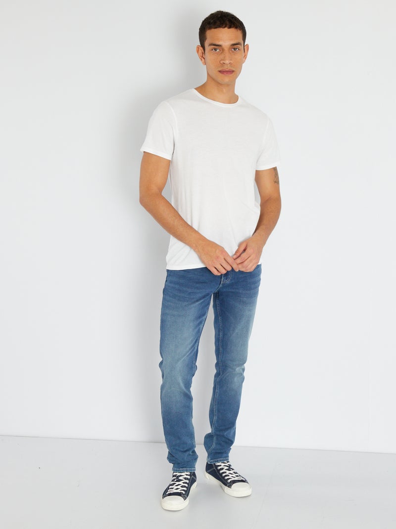 Vaquero slim elástico AZUL - Kiabi