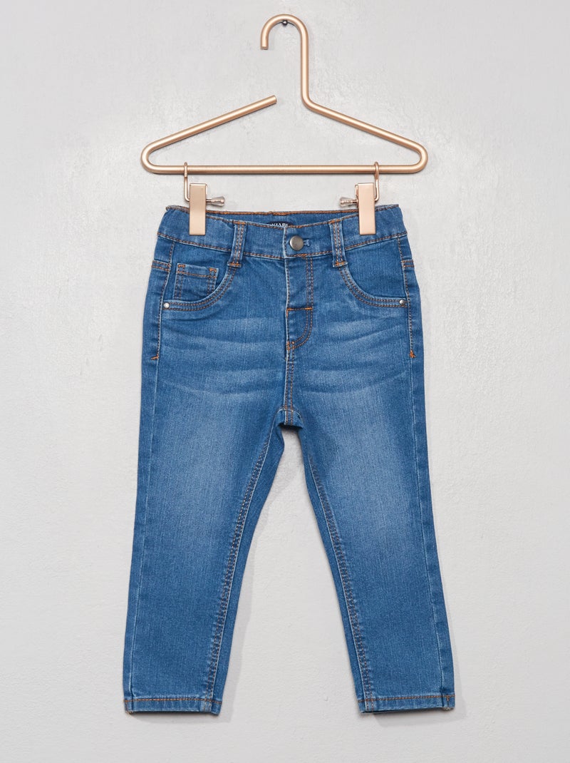 Vaquero slim elástico AZUL - Kiabi