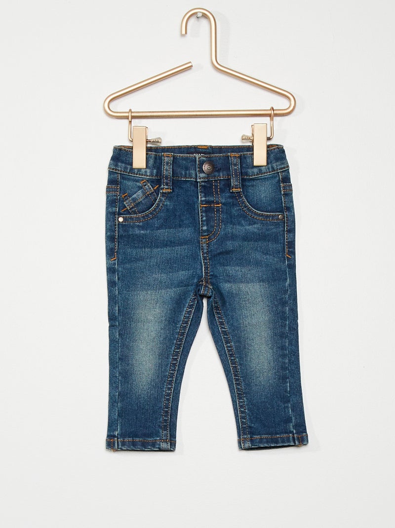 Vaquero slim elástico AZUL - Kiabi