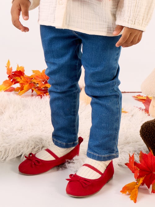 Vaquero slim elástico con cintura ajustable - Kiabi Vaquero slim elástico con cintura ajustable - Kiabi