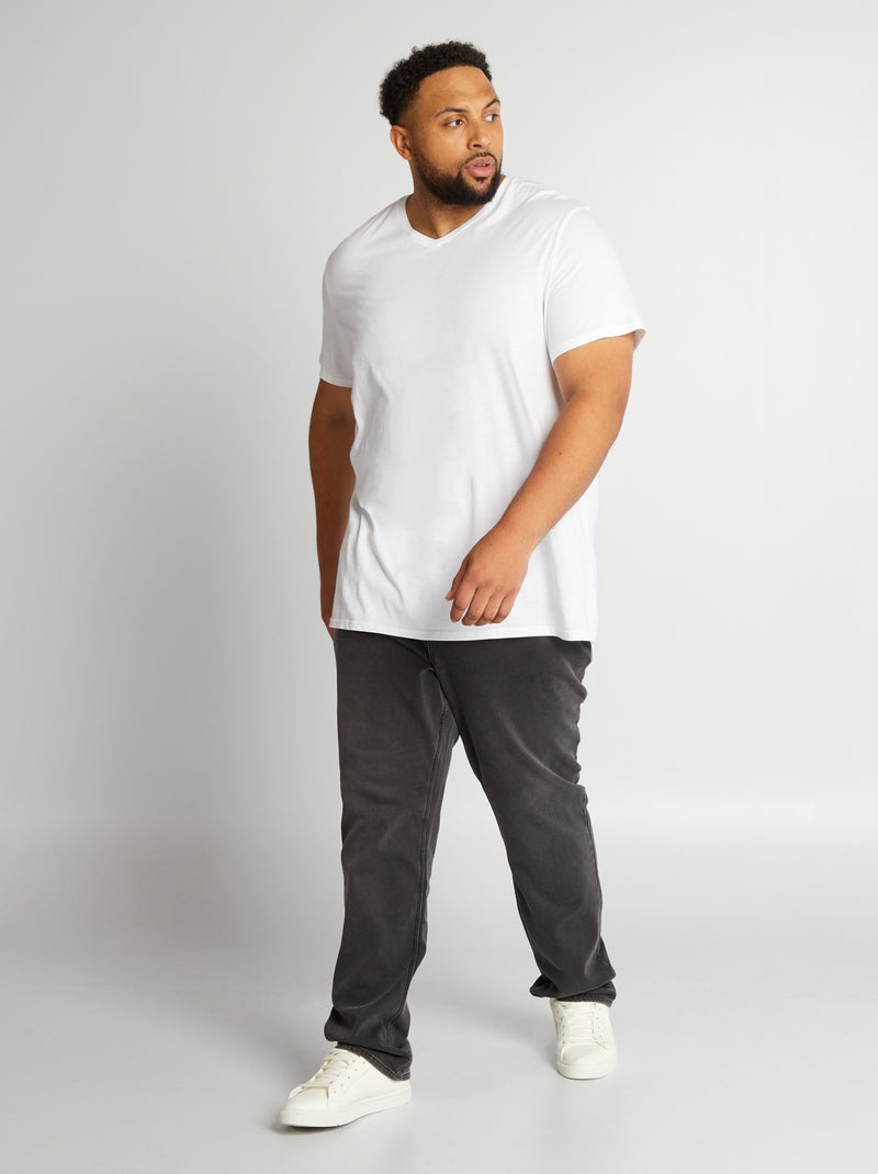 Vaquero slim elástico GRIS - Kiabi