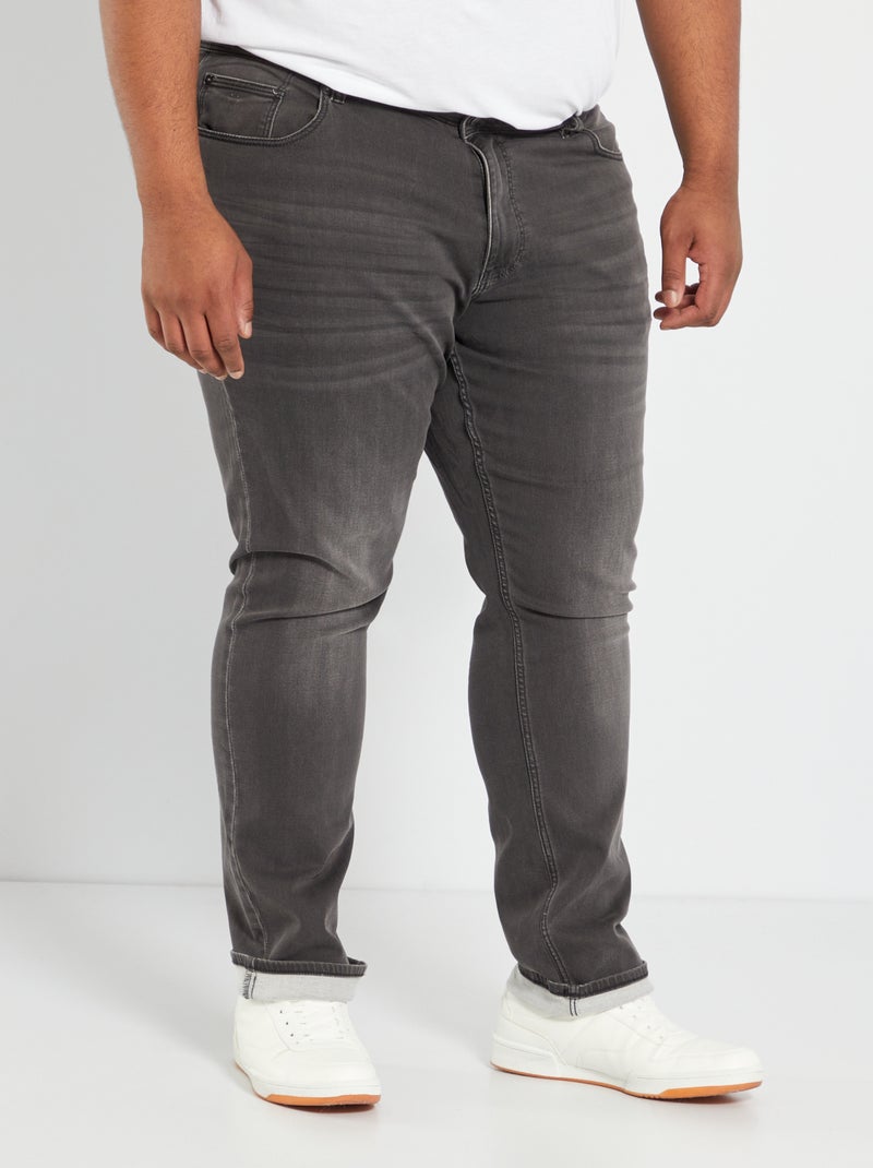 Vaquero slim elástico NEGRO - Kiabi