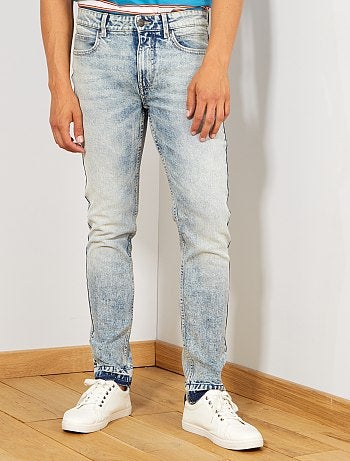 Vaquero slim elástico 'nieve' - Kiabi