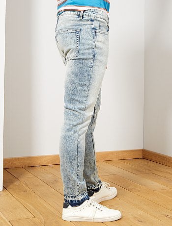 Vaquero slim elástico 'nieve' - Kiabi