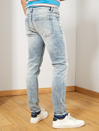 Vaquero slim elástico 'nieve' - Kiabi