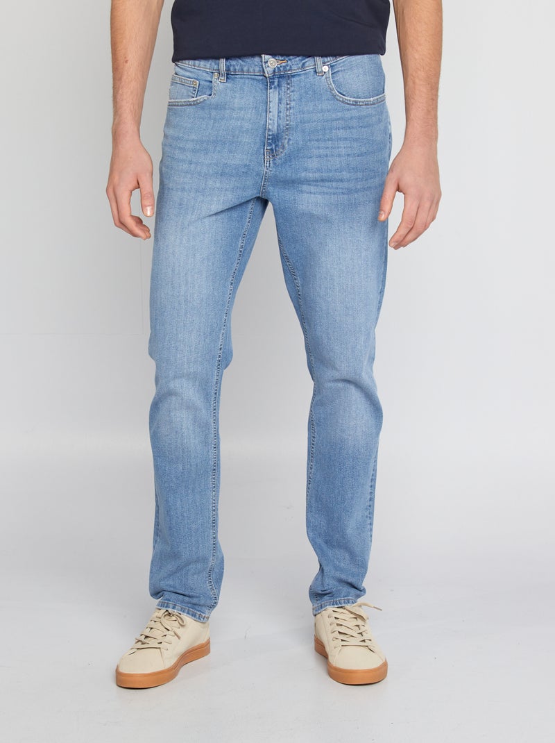 Vaquero slim fit de algodón elástico  - L38 AZUL - Kiabi