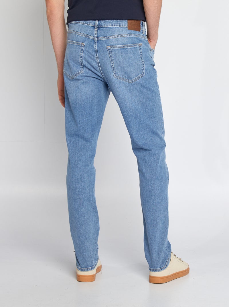 Vaquero slim fit de algodón elástico  - L38 AZUL - Kiabi