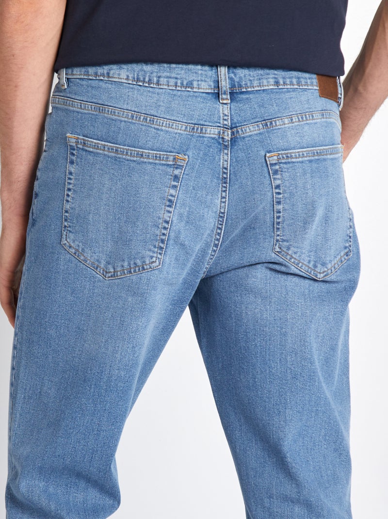 Vaquero slim fit de algodón elástico  - L38 AZUL - Kiabi