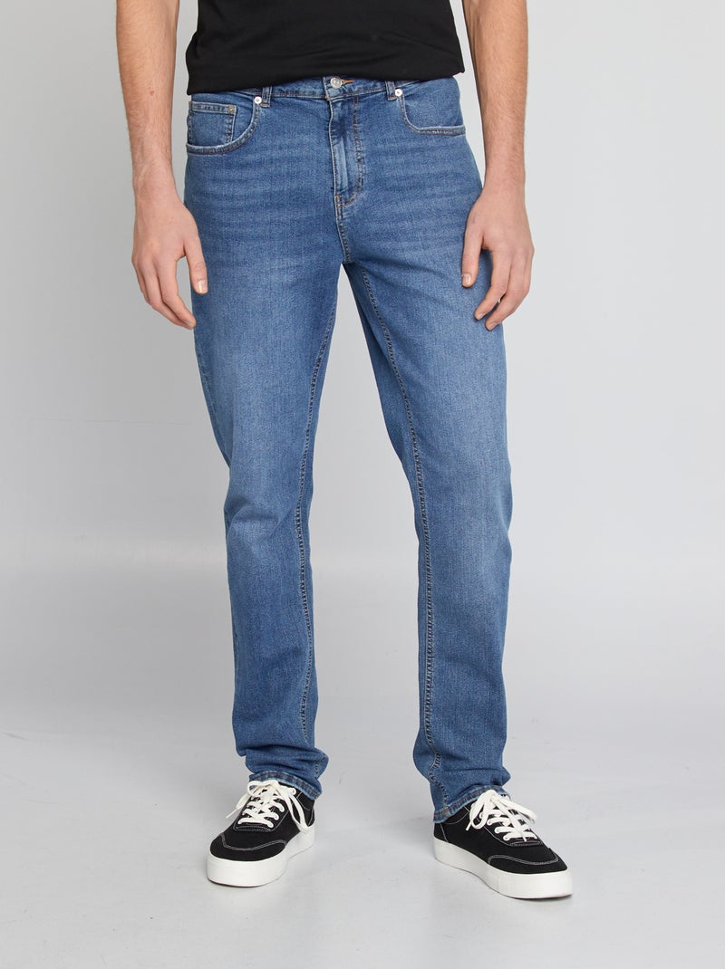 Vaquero slim fit de algodón elástico  - L38 AZUL - Kiabi