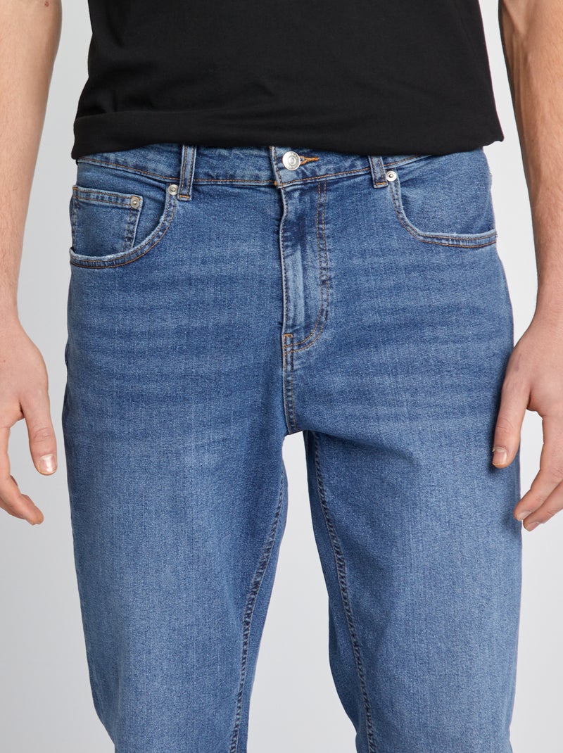 Vaquero slim fit de algodón elástico  - L38 AZUL - Kiabi