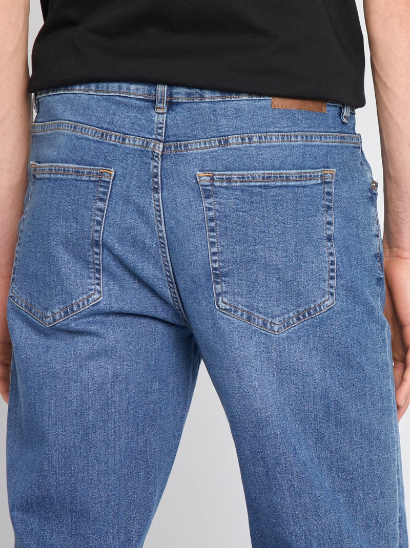 Vaquero slim fit de algodón elástico  - L38 AZUL - Kiabi