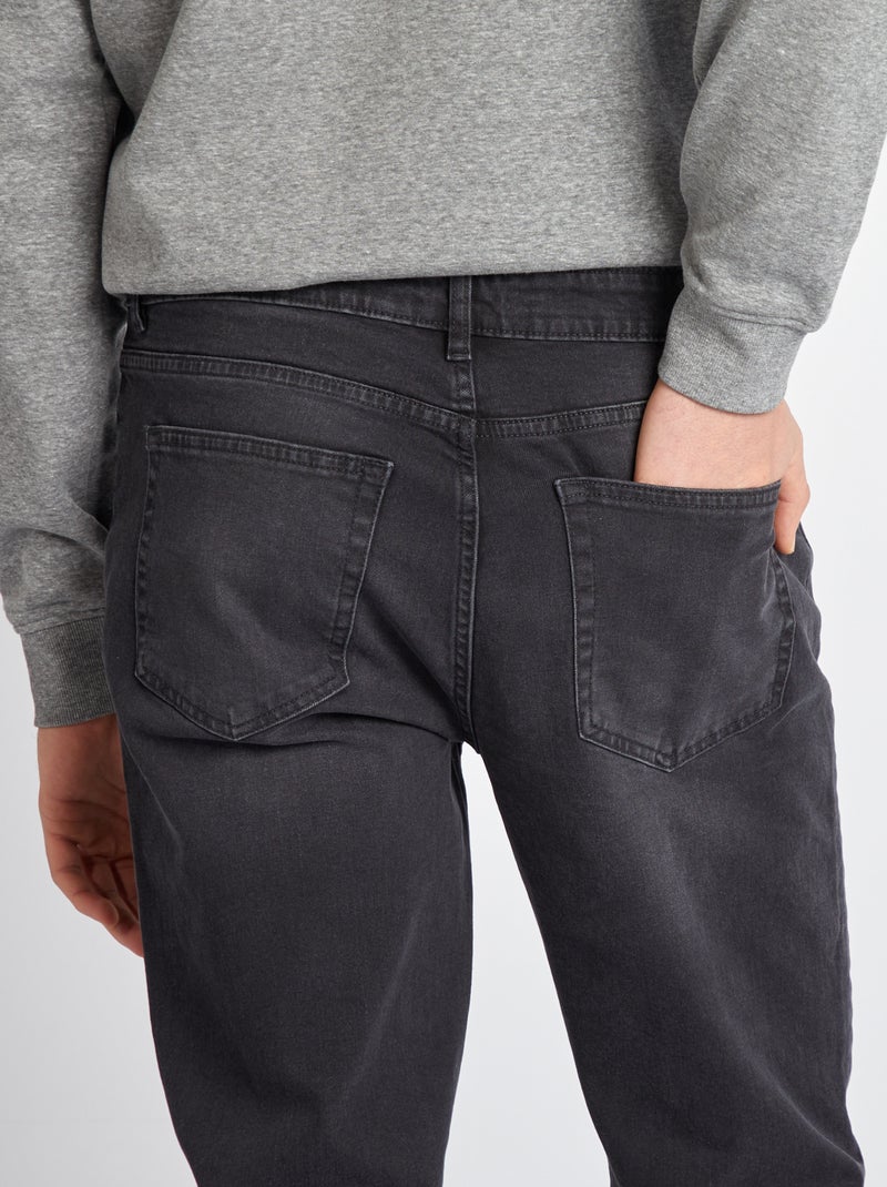 Vaquero slim fit de algodón elástico  - L38 GRIS - Kiabi