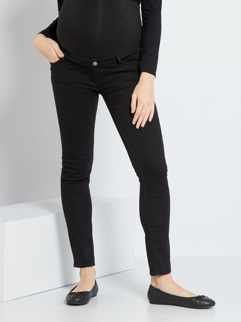 Vaquero slim fit premamá L30 NEGRO - Kiabi
