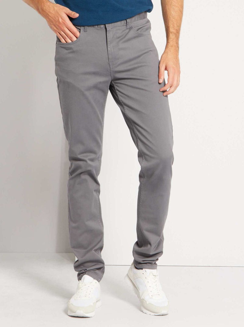 Vaquero slim L38 +1,95 m GRIS - Kiabi