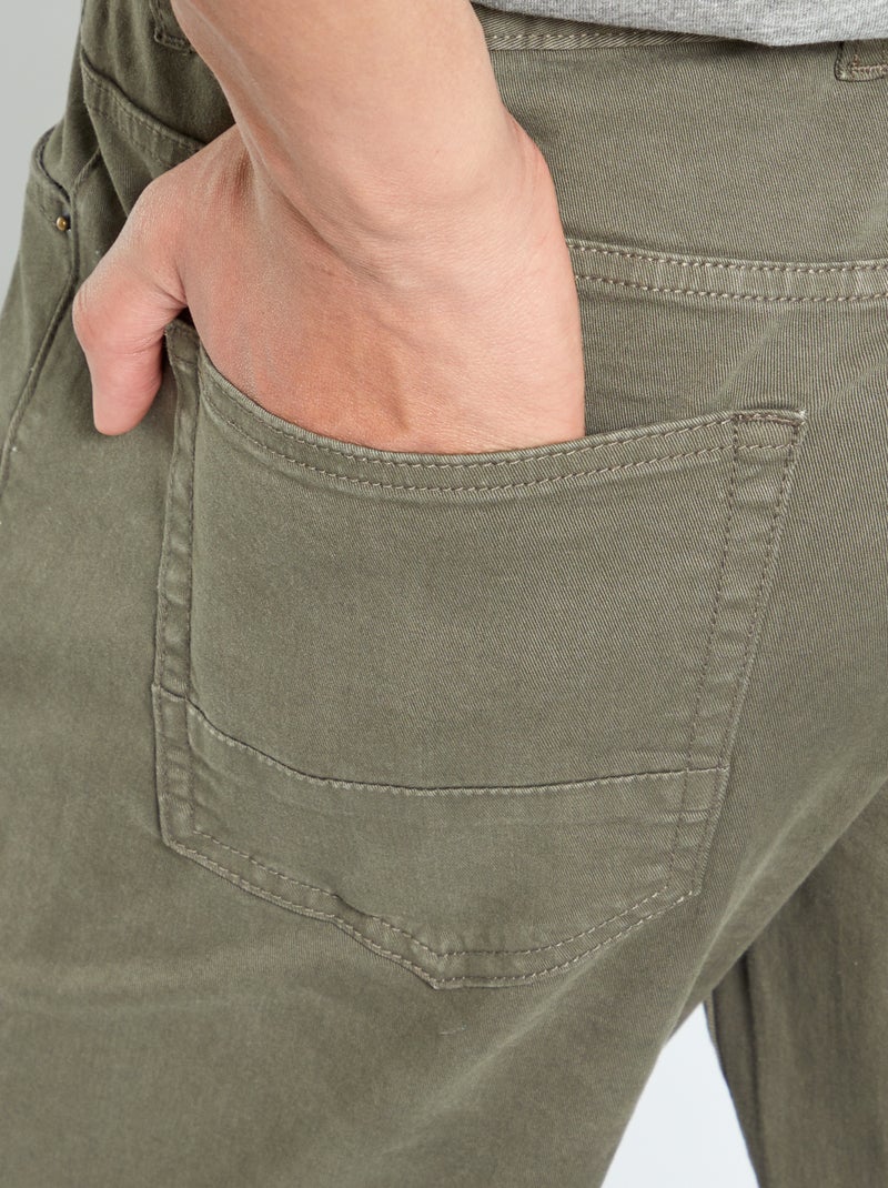 Vaquero slim L38 +1,95 m KAKI - Kiabi