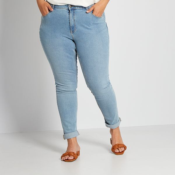 Vaquero slim push-up tallas grandes mujer - AZUL - Kiabi - 19,00€