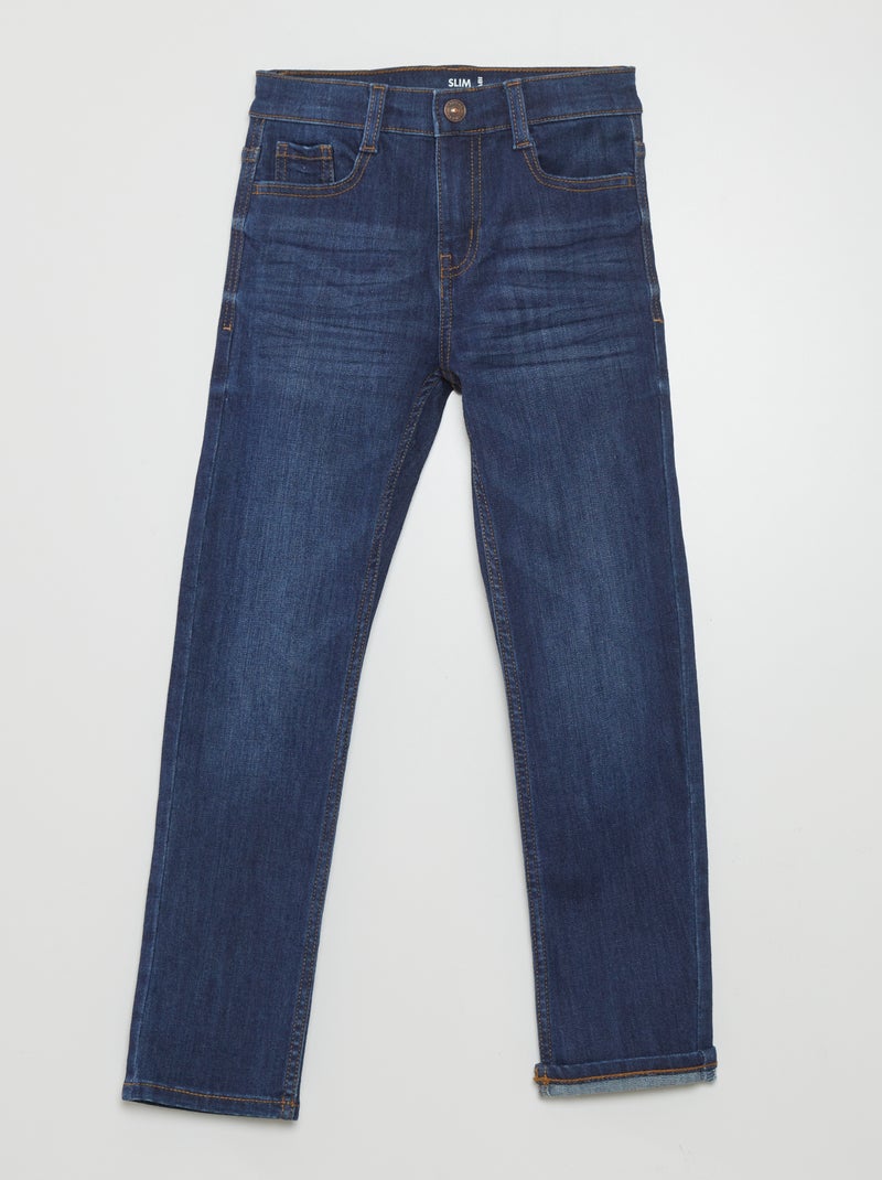 Vaquero slim + resistente AZUL - Kiabi