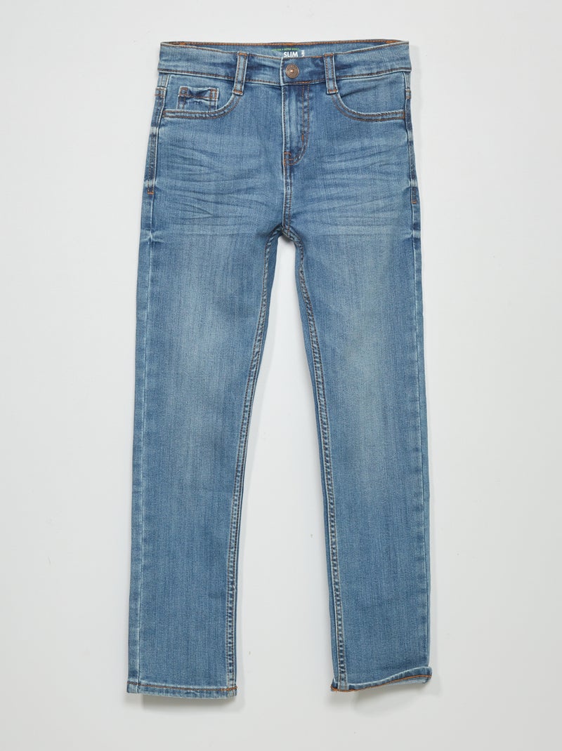 Vaquero slim + resistente AZUL - Kiabi
