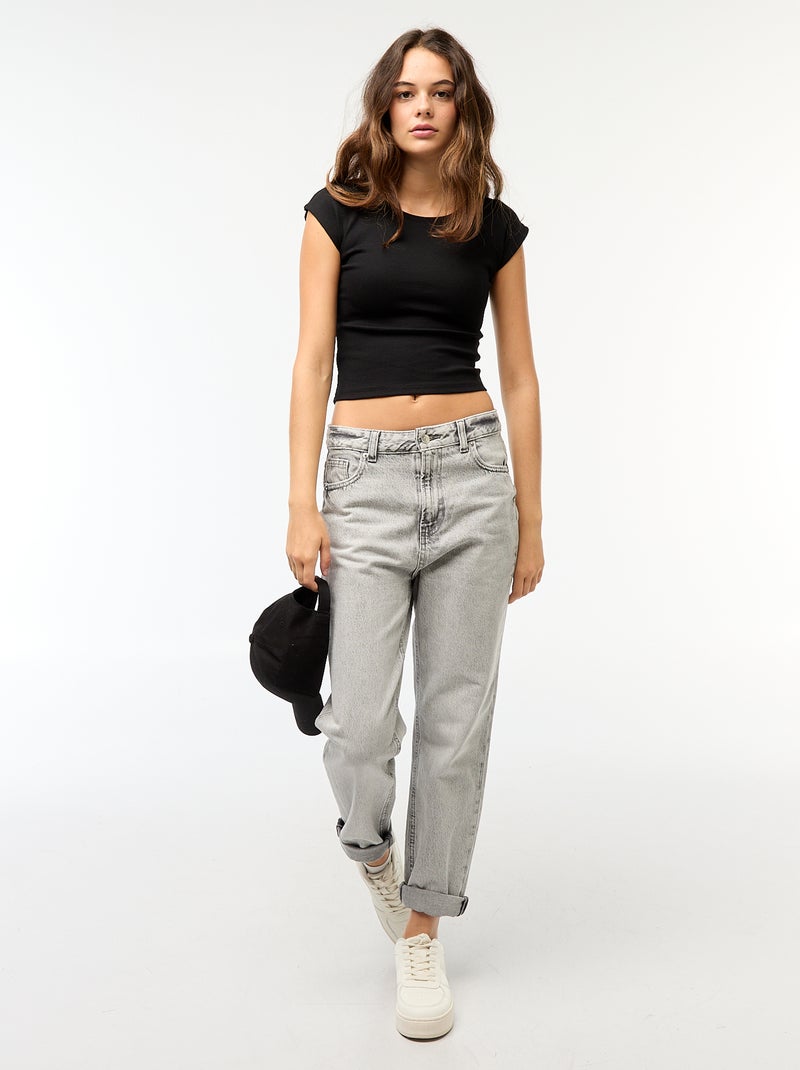 Vaquero straight fit Gris - Kiabi